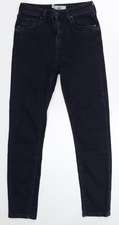 Topshop Womens Blue  Denim Skinny Jeans Size 28 in L26 in