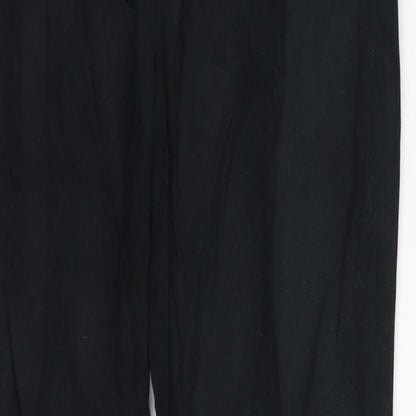 Womens UK Size 30 in bonprix Slim Fit  Black Trousers