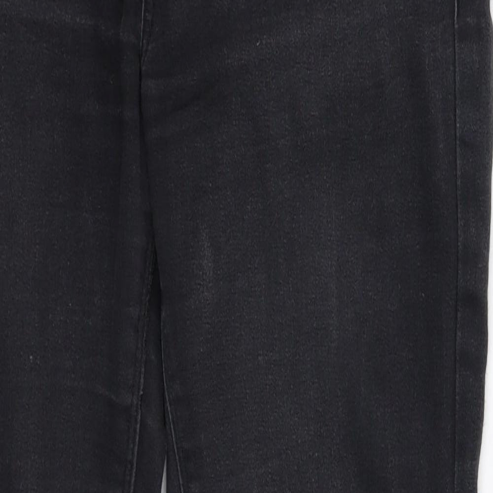 Denim & Co. Womens Black  Denim Jegging Jeans Size 8 L28 in