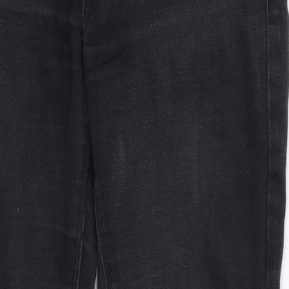 Denim & Co. Womens Black  Denim Jegging Jeans Size 8 L28 in