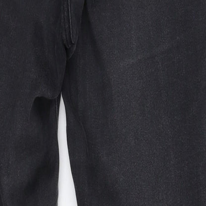 Denim & Co. Womens Black  Denim Jegging Jeans Size 8 L28 in