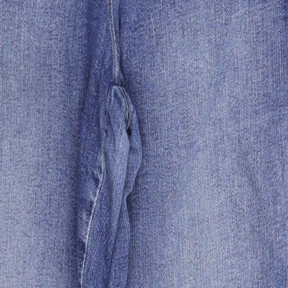 Matalan Womens Blue  Denim Cropped Jeans Size 10 L26 in