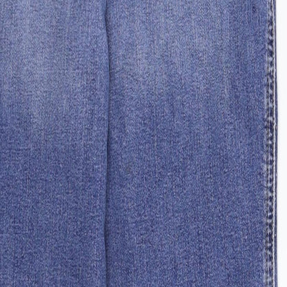 Matalan Womens Blue  Denim Cropped Jeans Size 10 L26 in