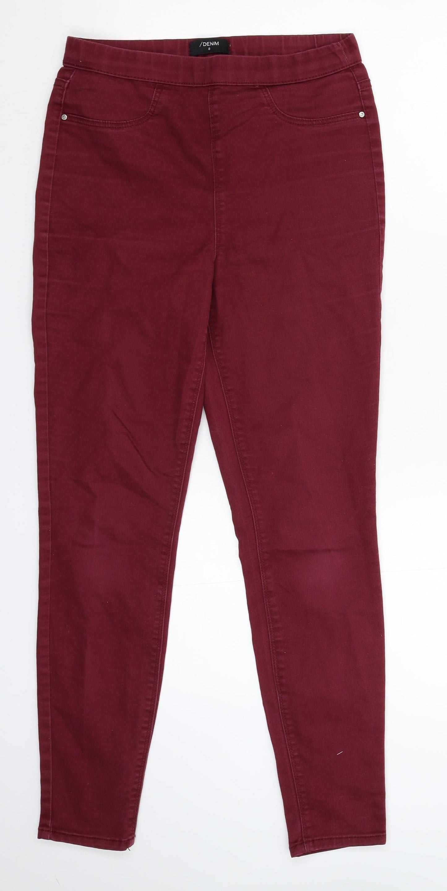 Matalan Womens Brown  Denim Jegging Jeans Size 8 L27 in