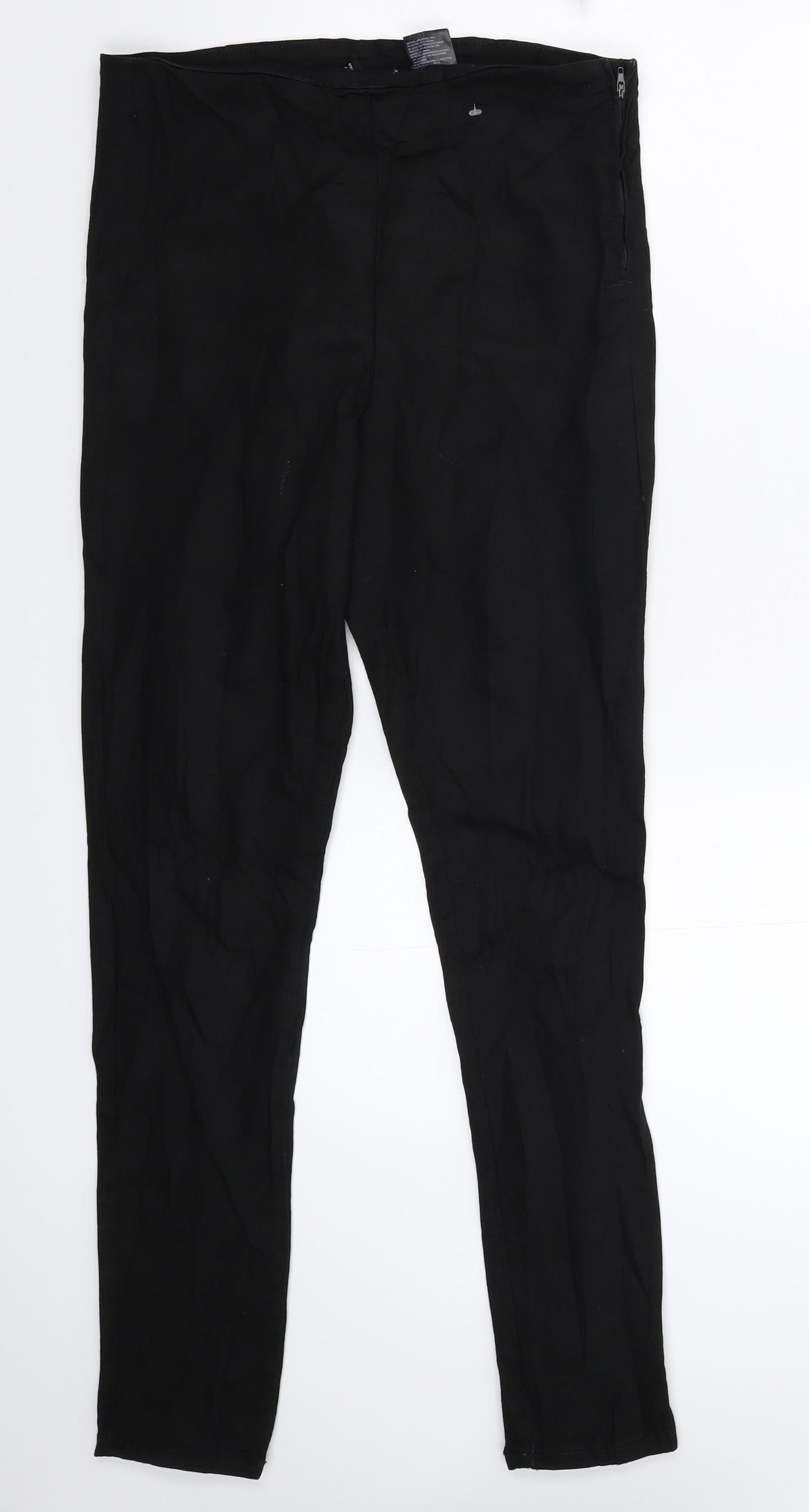 Womens UK Size 12 Divided Extra-Slim Fit Jegging Black Trousers