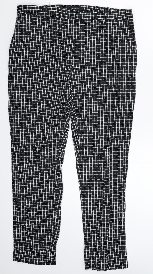 Womens UK Size 12 Atmosphere Slim Fit  Black Trousers