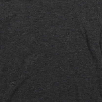 Easy Mens Grey  Knit Pullover Jumper Size L