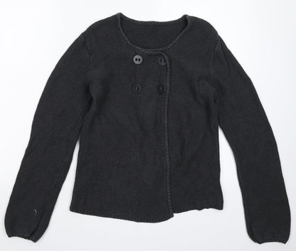 Back to School Girls Grey  Knit Cardigan Jumper Size 14-15 Years
