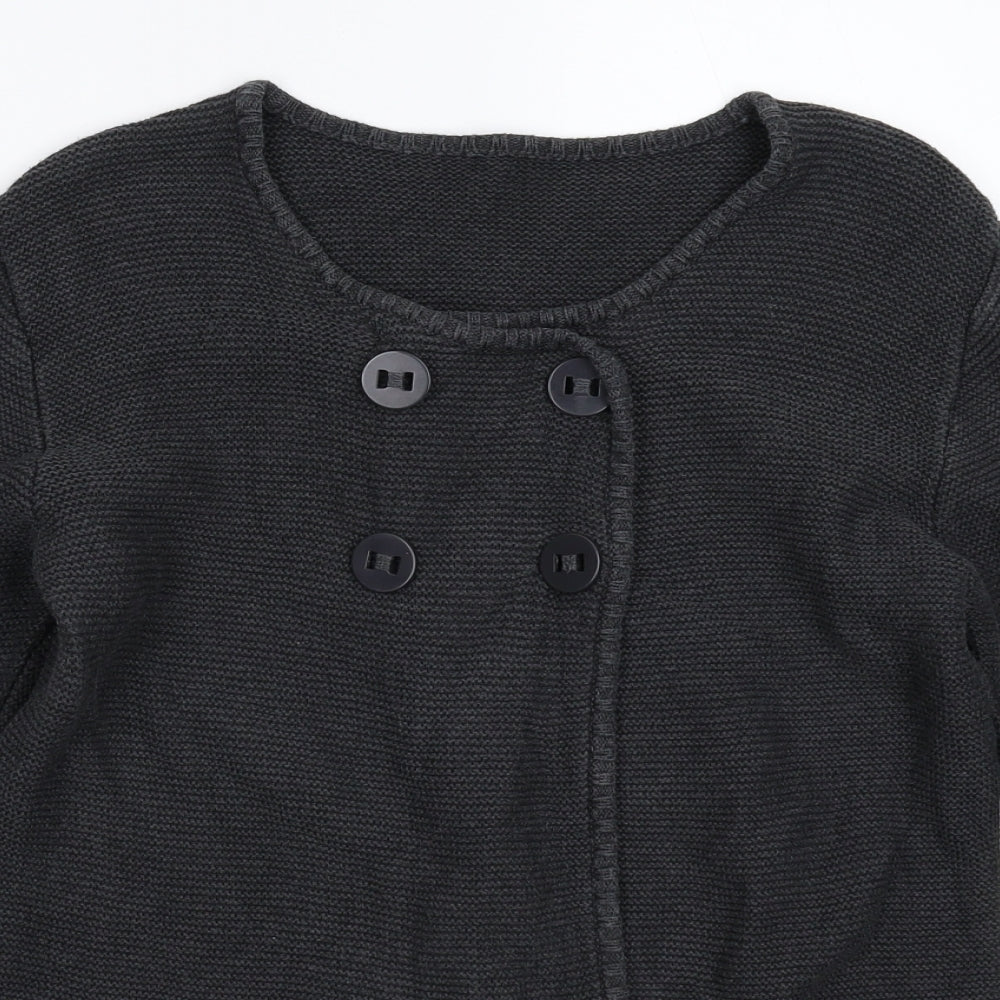 Back to School Girls Grey  Knit Cardigan Jumper Size 14-15 Years