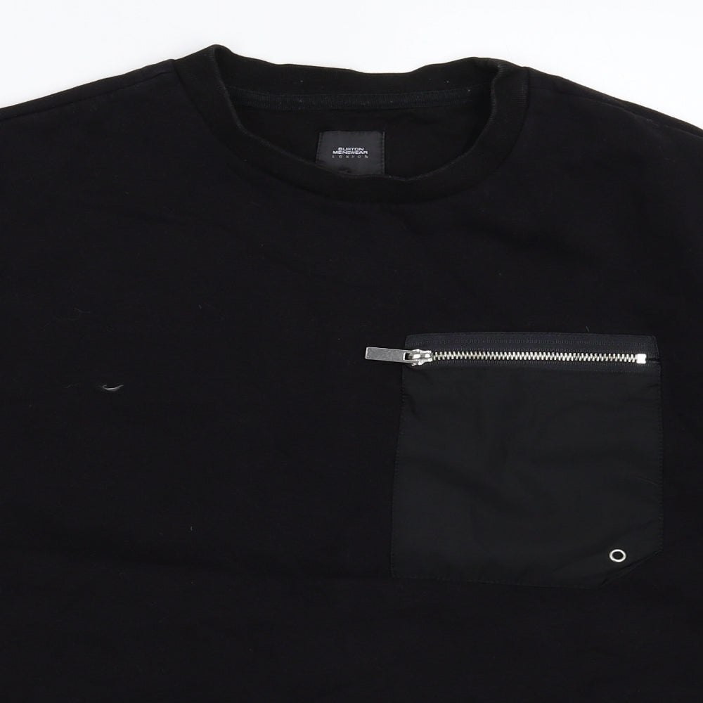 Mens UK Size M Burton Black Pullover Sweatshirt