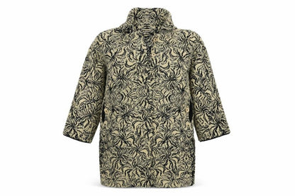 fax-knit Womens Gold   Jacket Coat Size M