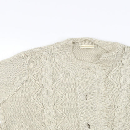 being casual Womens Beige   Cardigan Jumper Size 12