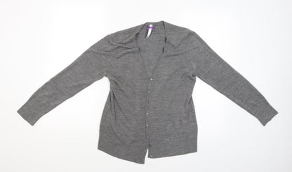 BHS Womens Grey   Cardigan Jumper Size 10