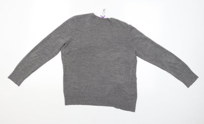 BHS Womens Grey   Cardigan Jumper Size 10