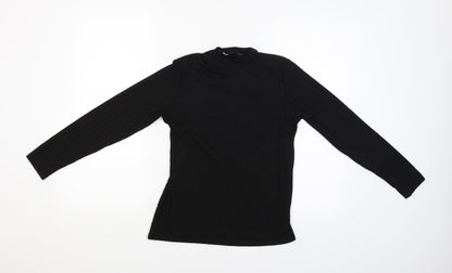 Nutmeg Womens Black   Basic Blouse Size 10