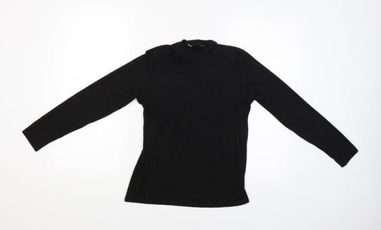 Nutmeg Womens Black   Basic Blouse Size 10