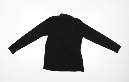 Nutmeg Womens Black   Basic Blouse Size 10