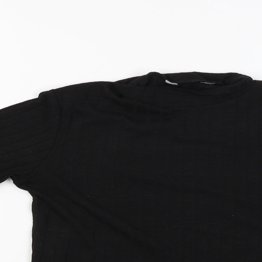 Nutmeg Womens Black   Basic Blouse Size 10