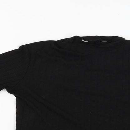 Nutmeg Womens Black   Basic Blouse Size 10