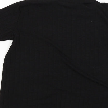 Nutmeg Womens Black   Basic Blouse Size 10