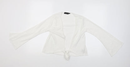 Womens UK Size 8 PRETTYLITTLETHING White Basic Blouse