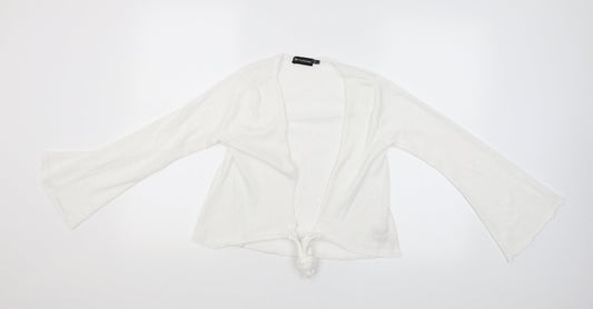Womens UK Size 8 PRETTYLITTLETHING White Basic Blouse