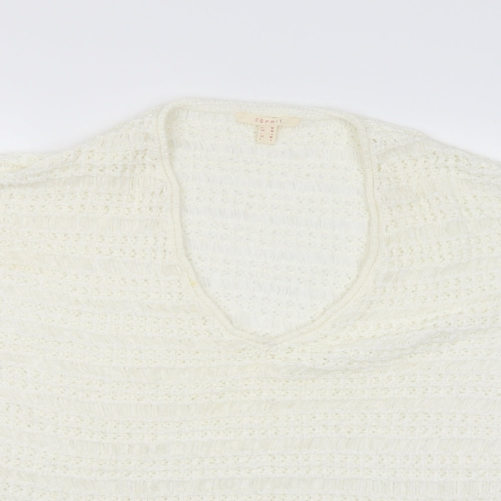 sprit Womens White   Cardigan Jumper Size M