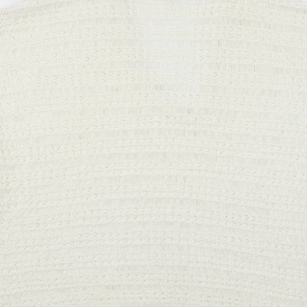 sprit Womens White   Cardigan Jumper Size M