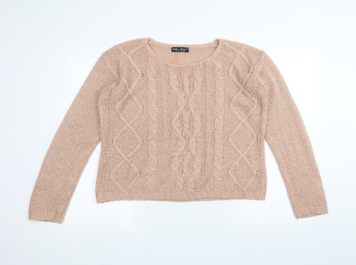 Select Womens Pink  Knit Pullover Jumper Size 10