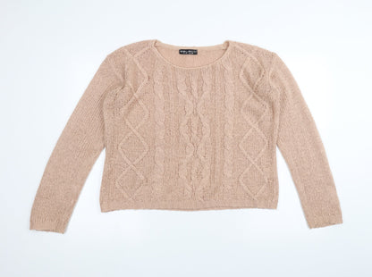 Select Womens Pink  Knit Pullover Jumper Size 10
