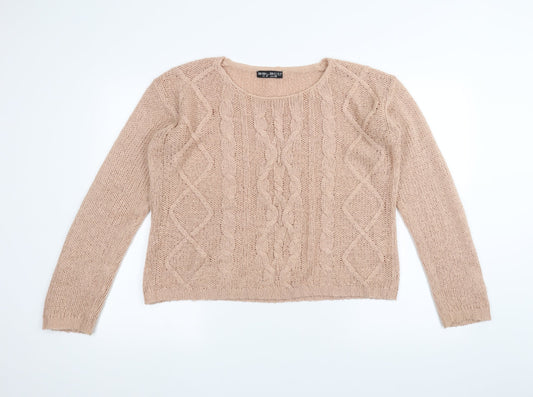 Select Womens Pink  Knit Pullover Jumper Size 10