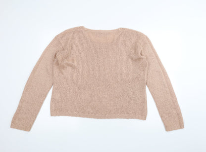 Select Womens Pink  Knit Pullover Jumper Size 10