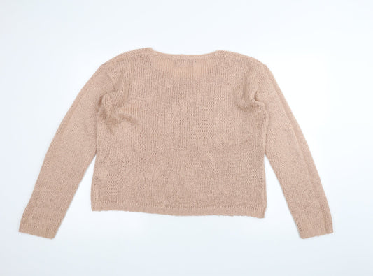 Select Womens Pink  Knit Pullover Jumper Size 10