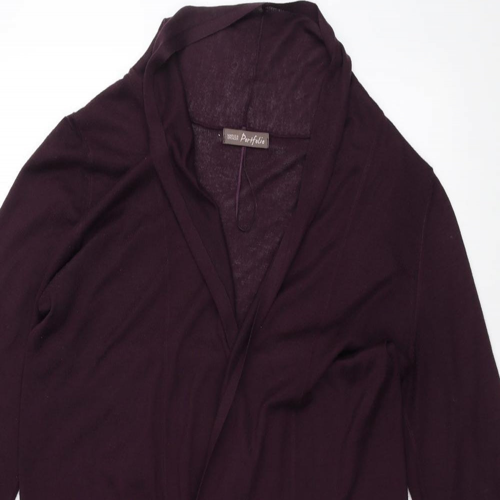 Marks and Spencer Womens Purple   Cardigan Jumper Size 14