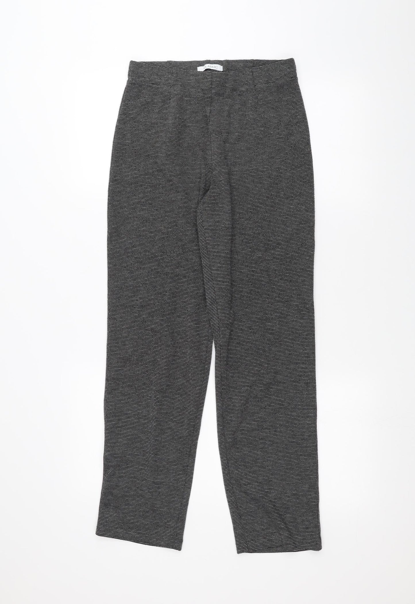 Womens UK Size 8 Marks and Spencer Regular Fit  Black Trousers