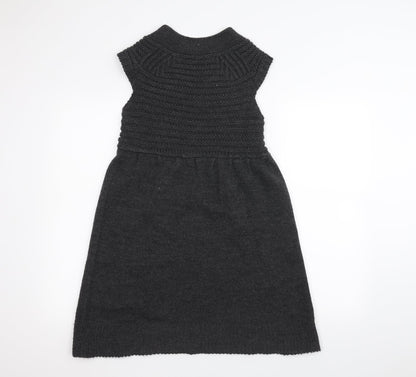 Zara Knit Womens Grey   A-Line  Size M
