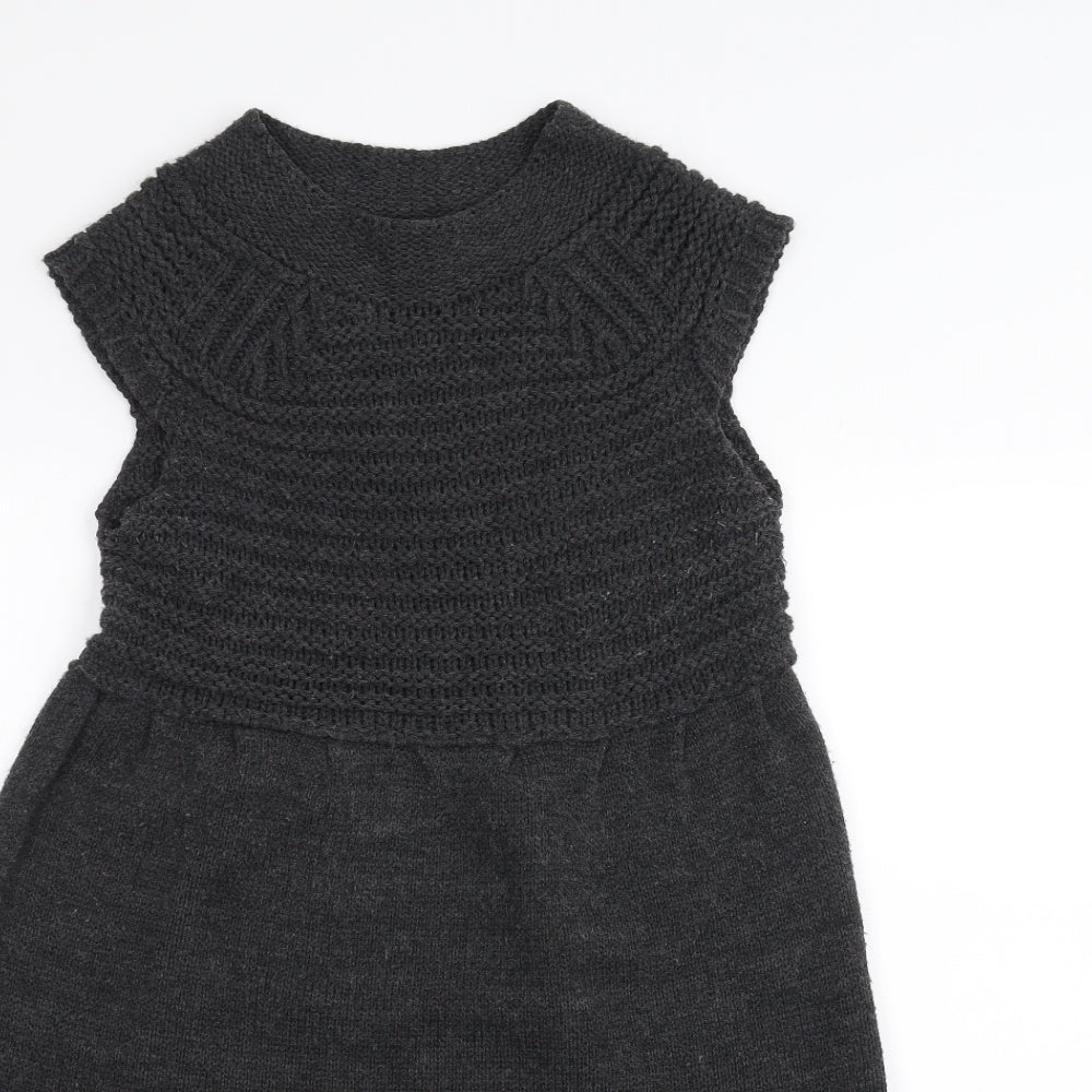 Zara Knit Womens Grey   A-Line  Size M