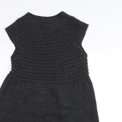 Zara Knit Womens Grey   A-Line  Size M
