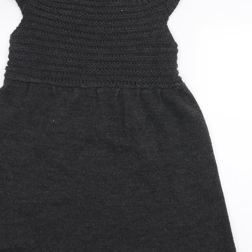 Zara Knit Womens Grey   A-Line  Size M