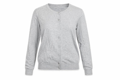UNI Womens Grey   Cardigan Jumper Size S