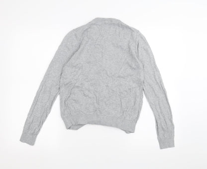UNI Womens Grey   Cardigan Jumper Size S