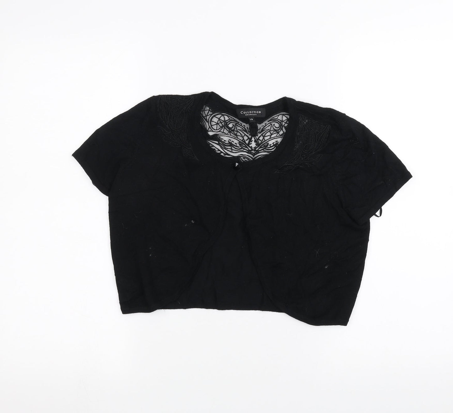 debinhams Womens Black   Cardigan Jumper Size 14