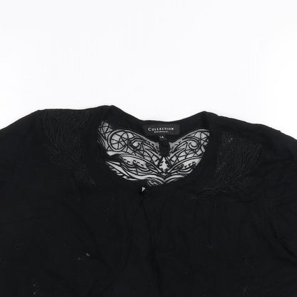debinhams Womens Black   Cardigan Jumper Size 14
