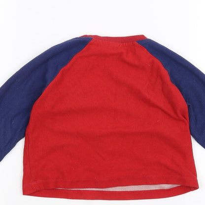 Disney Baby Red   Pullover Jumper Size 18-24 Months  - Disney