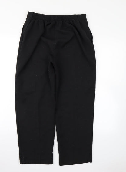 Preworn Womens Black   Trousers  Size 16 L25 in