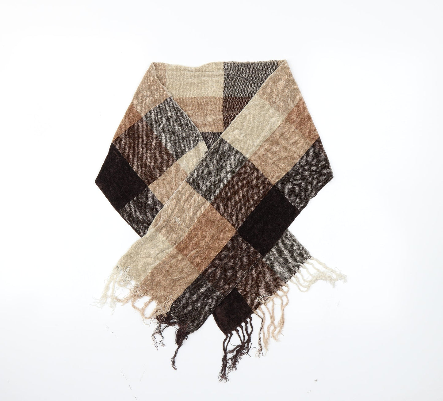 Preworn Unisex Brown    Scarf