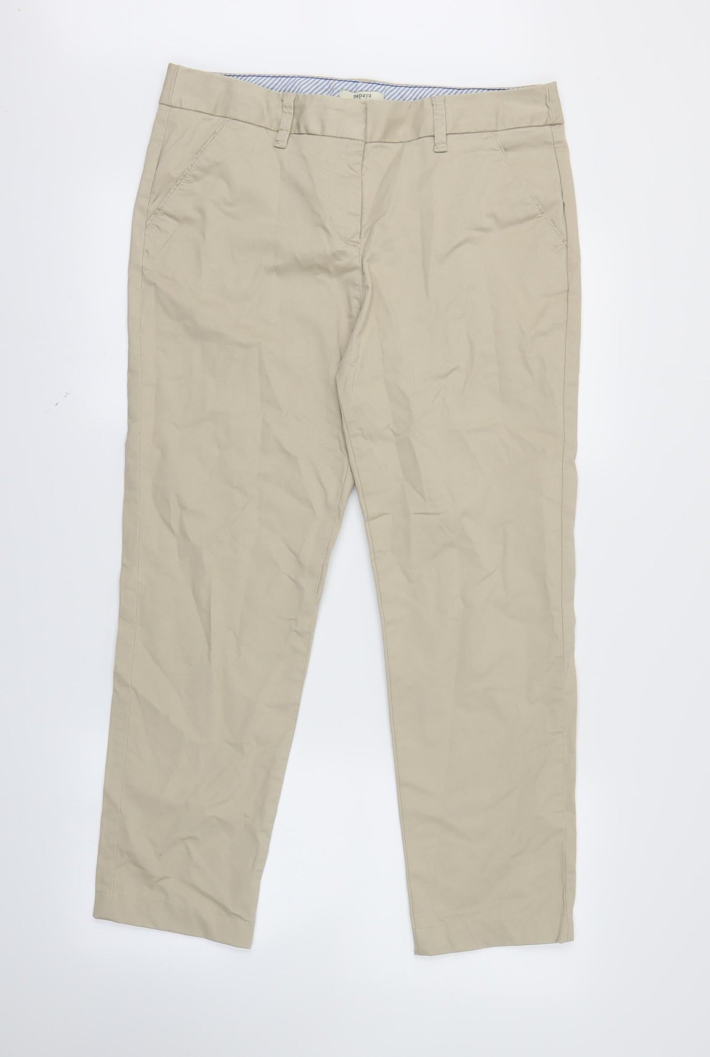 papya Womens Brown   Sweatpants Trousers Size 12 L26 in