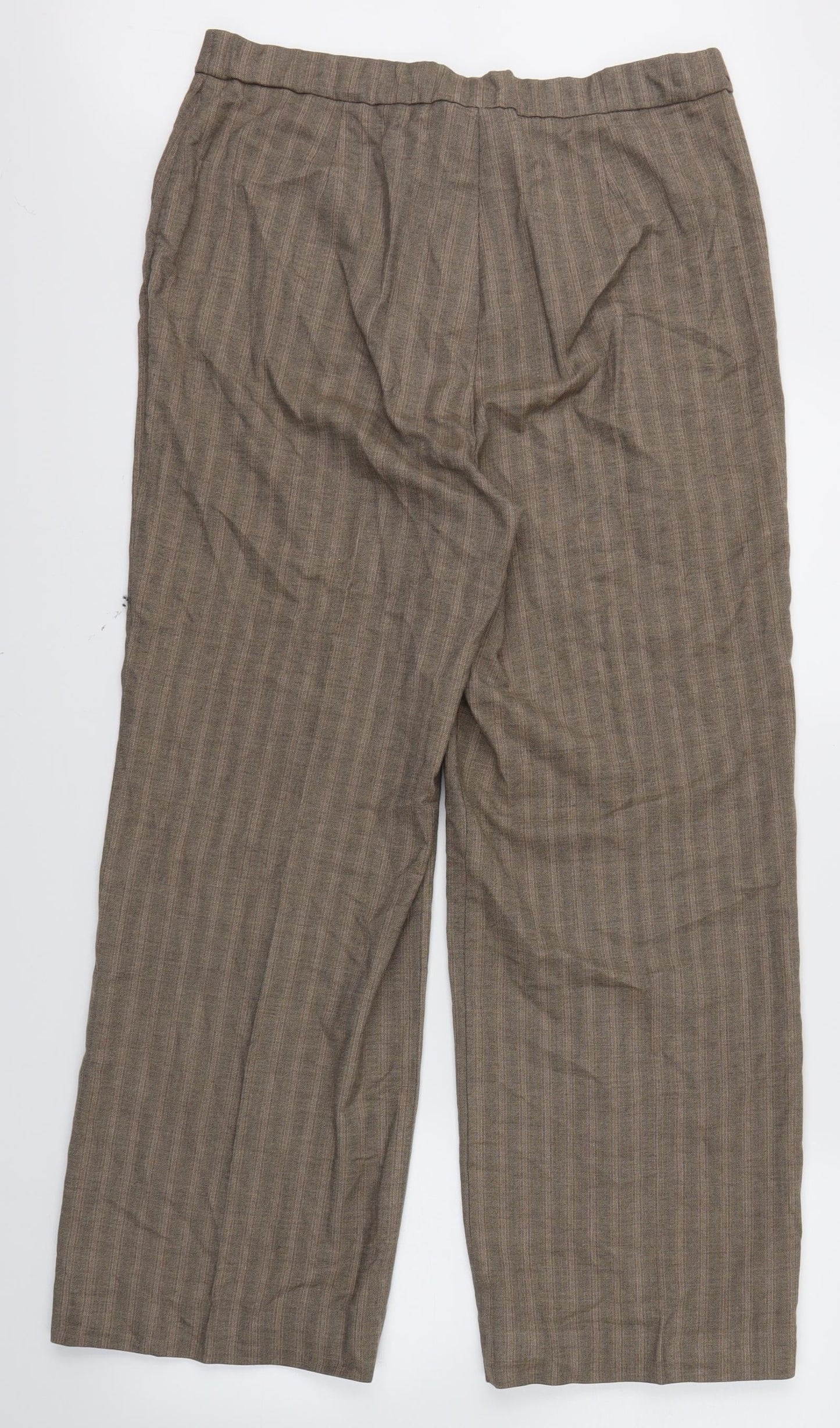 magi fit Womens Brown   Dress Pants Trousers Size 14 L27 in