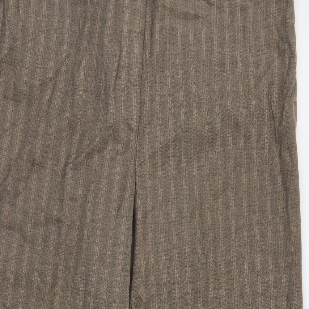 magi fit Womens Brown   Dress Pants Trousers Size 14 L27 in
