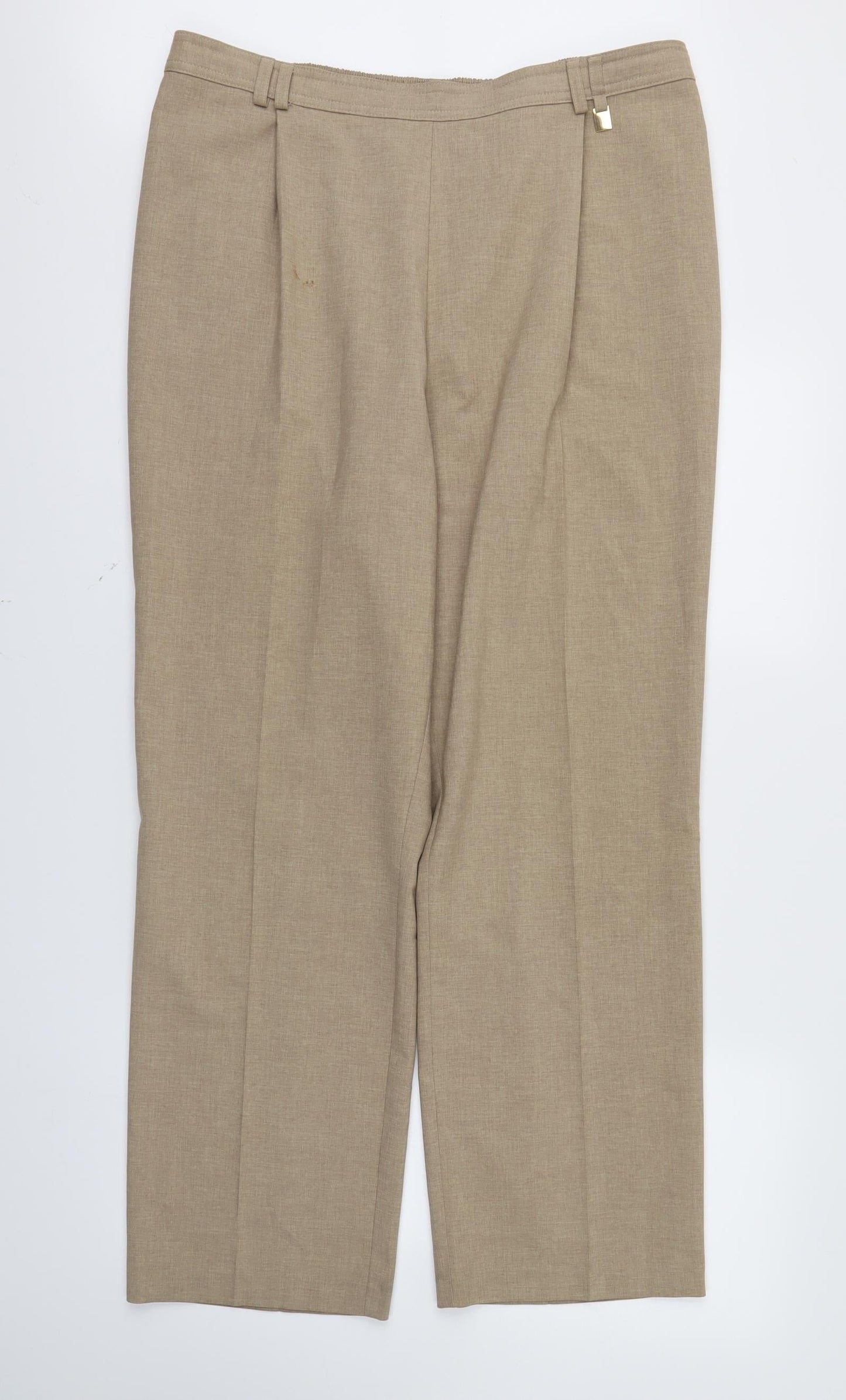 Womens UK Size 18 Marks and Spencer Regular Fit  Brown Trousers
